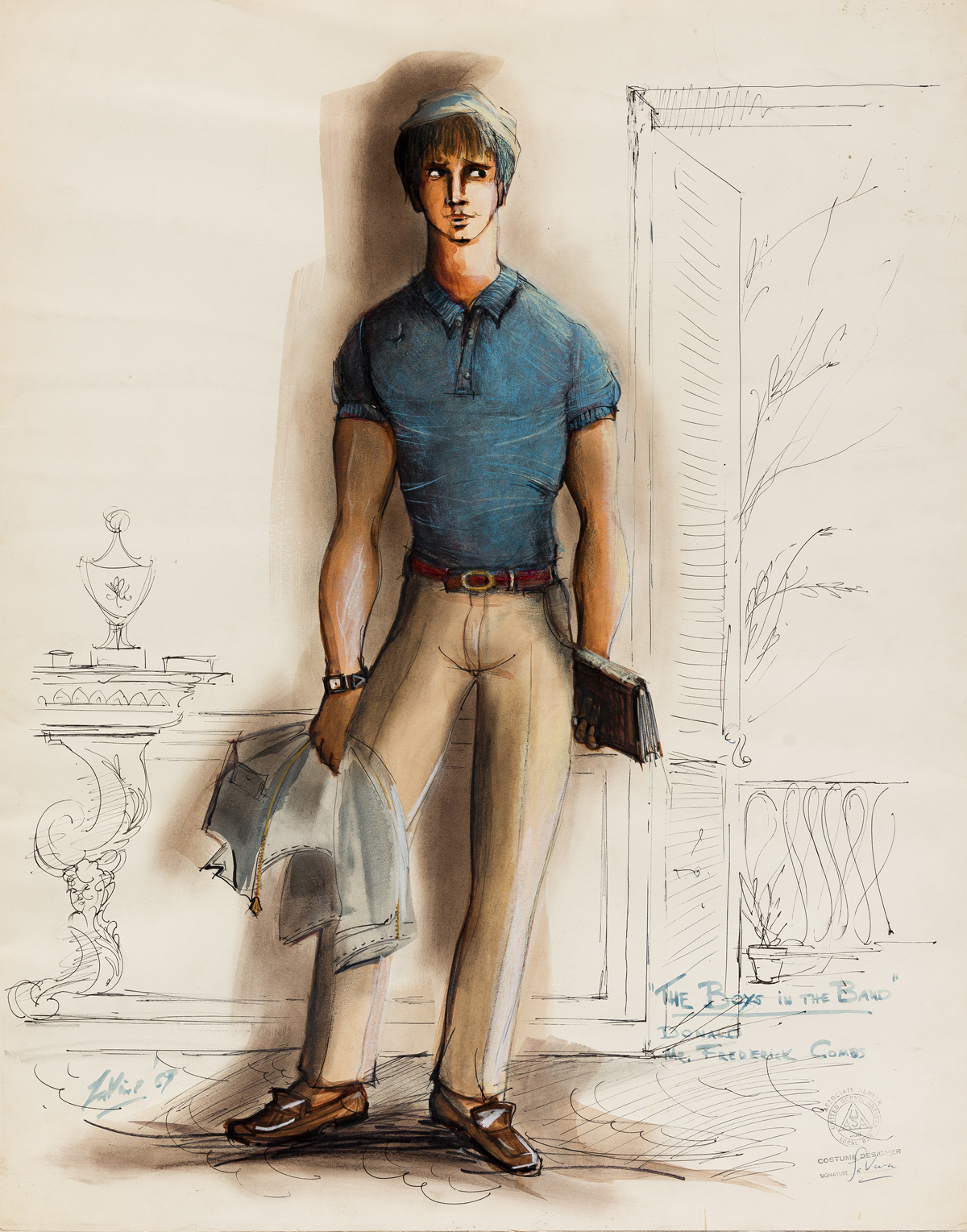 W. ROBERT LA VINE (1920-1979) Costume design for the character Donald in the 1970 film The Boys in the Band.